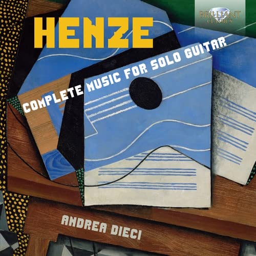 CD cover for "Henze: Complete Music For Solo Guitar" with abstract art.
