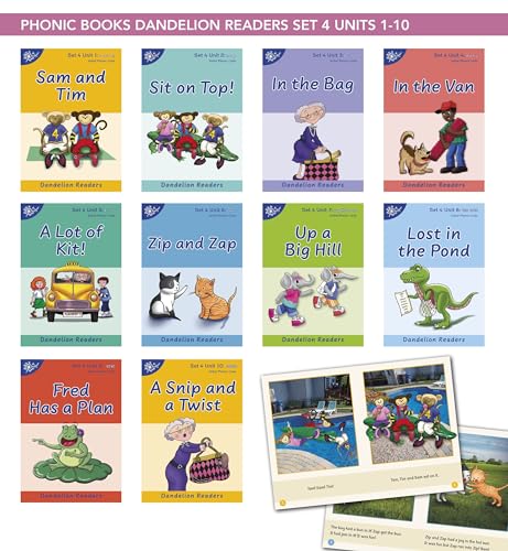 Phonic Books Dandelion Readers Set 4 Units 1-10 : Sounds of the alphabet and adjacent consonants