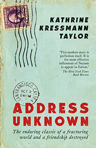 Book cover for Address Unknown by Kathrine Kressmann Taylor, designed to look like an envelope.