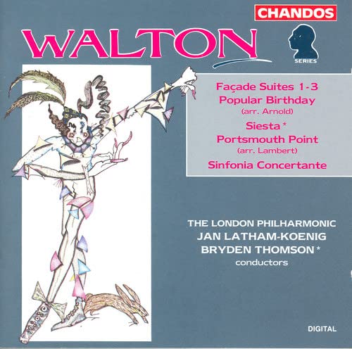 CD cover for Walton’s Facade Suites featuring abstract figure illustration.