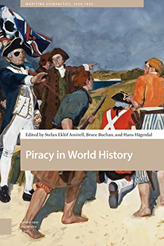 Book cover: "Piracy in World History" with a painting of pirates.