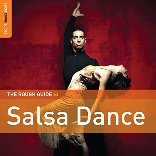 CD cover: dancers in embrace, text reads "The Rough Guide to Salsa Dance".