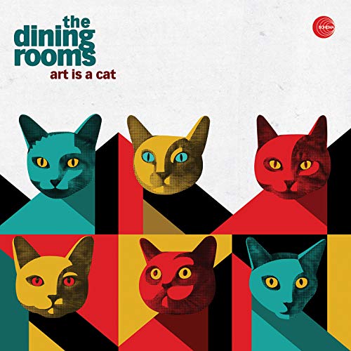Album cover: colorful pop art depiction of six cat faces.