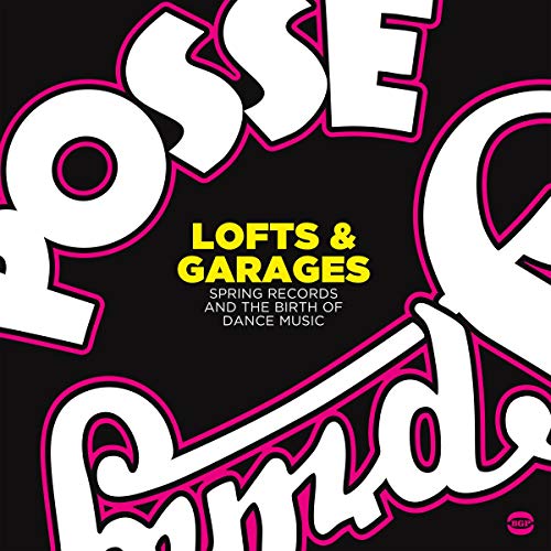 Black album cover with bold pink and white text, “Lofts & Garages.”
