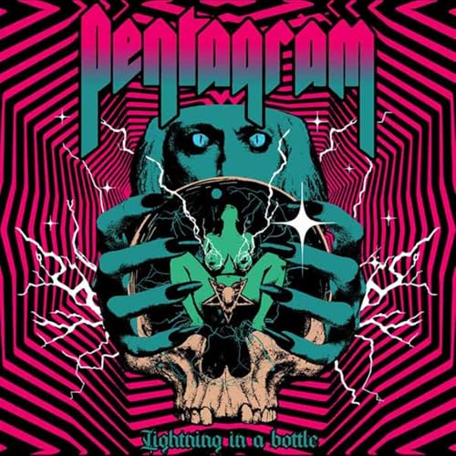 Album cover: skull with glowing eyes, hands, and lightning bolts.
