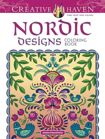 Creative Haven Nordic Designs Collection Coloring Book