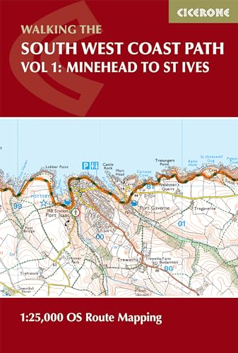 South West Coast Path Map Booklet - Vol 1: Minehead to St Ives : 1:25,000 OS Route Mapping