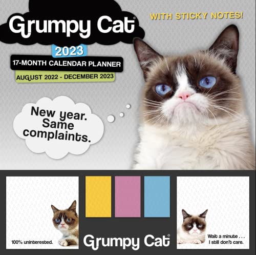 Grumpy Cat August 2022-December 2023 17-Month Planner: It’s All Downhill from Here. (STICKY NOTE PLANNER)
