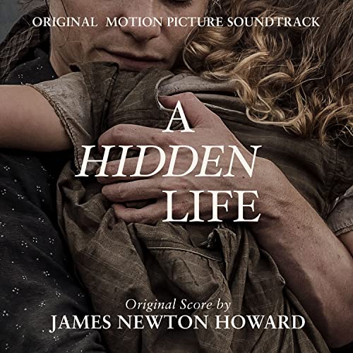 CD cover for "A Hidden Life" soundtrack, showing a close embrace.