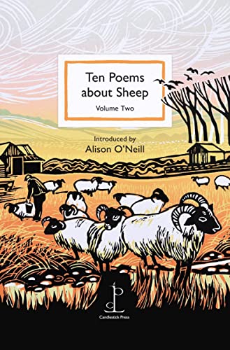 Book cover with illustration of sheep in a rural landscape.