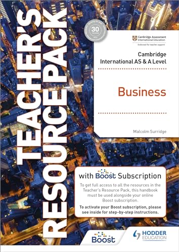 Cambridge International AS & A Level Business Teacher's Resource Pack with Boost