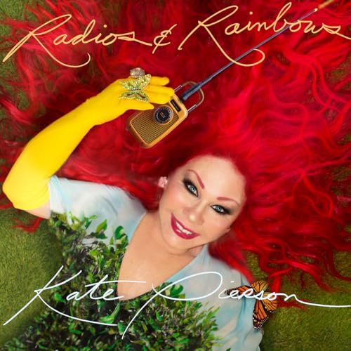 Album cover: woman with red hair, holding a vintage radio.
