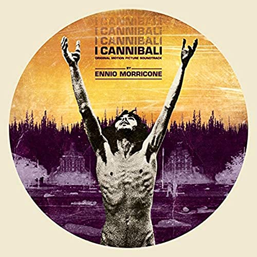 Vinyl record cover: man with arms raised against a forest backdrop.