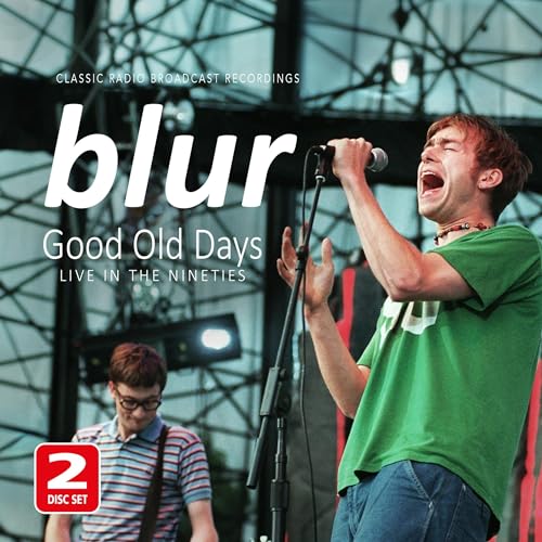 Blur album cover featuring Damon Albarn singing into a microphone onstage.