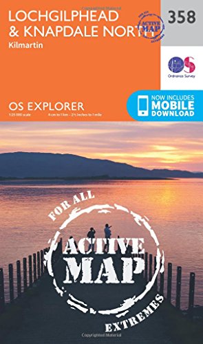 Orange Ordnance Survey map cover featuring a coastal sunset scene.