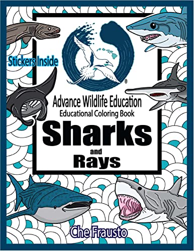 Sharks and Rays : Wildlife Educational Coloring Book