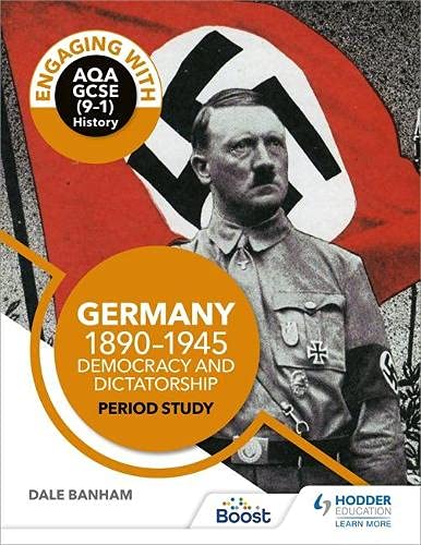 Textbook cover featuring Adolf Hitler in front of a Nazi flag.