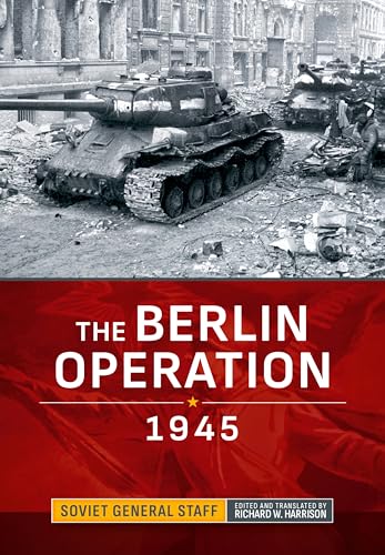 Book cover: Soviet tanks in ruined Berlin, 1945.