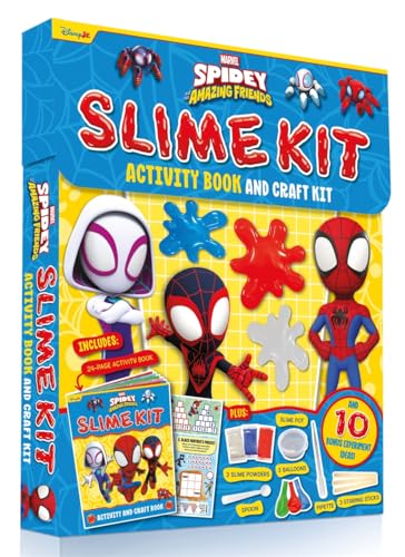 Marvel Spidey and His Amazing Friends" slime kit with characters and craft supplies.