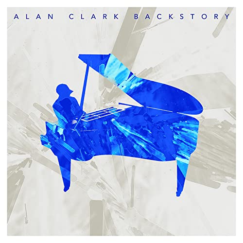 BlueC-D cover featuring a blue silhouette of a person playing a grand piano.