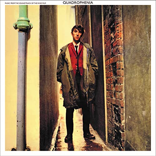 Album cover for The Who’s Quadrophenia, featuring a young man in a jacket.