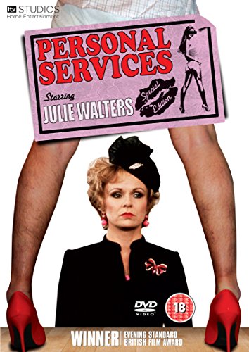DVD cover for Personal Services featuring Julie Walters wearing a black hat and jacket.
