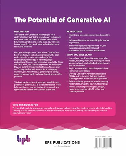 The Potential of Generative AI : Transforming technology, business and art through innovative AI applications
