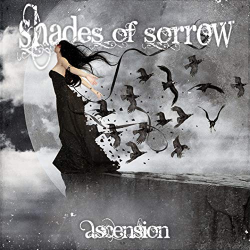 CD cover: woman with flowing hair, birds, and cloudy, dark landscape.