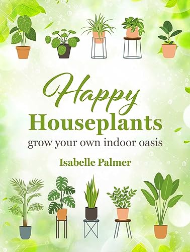 Book cover with illustrations of various potted houseplants and green foliage.