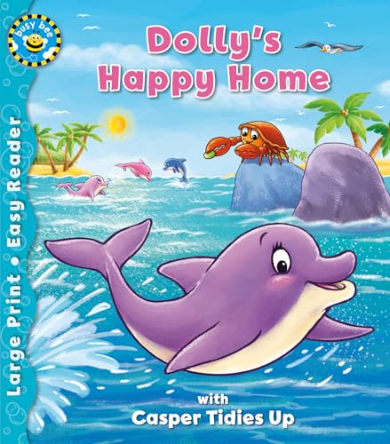 Children’s book cover depicting dolphins, a crab, and a tropical ocean scene.