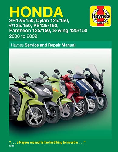 Honda 125 Scooters (SH,SES,NES,PES,FES 125) (00 - 09) Haynes Manual (Paperback)