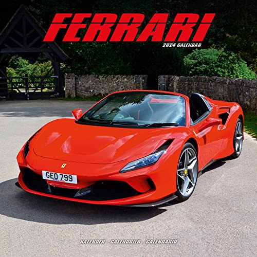 Ferrari Calendar 2024 | Square Car Wall Calendar - 16 Month: Original Avonside-Kalender [Mehrsprachig] [Kalender]