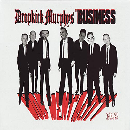 Dropkick Murphys album cover featuring seven men in black suits.