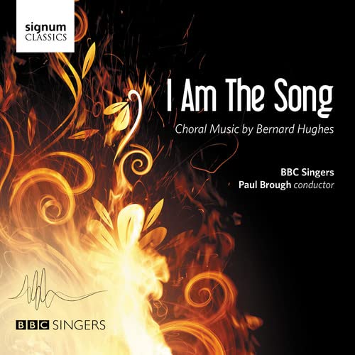 CD cover for "I Am The Song" featuring fiery abstract art.