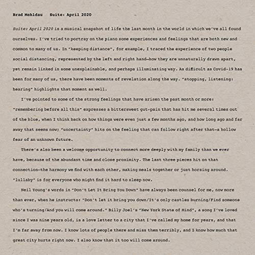 Mehldau Brad - Suite: April 2020 [VINYL]