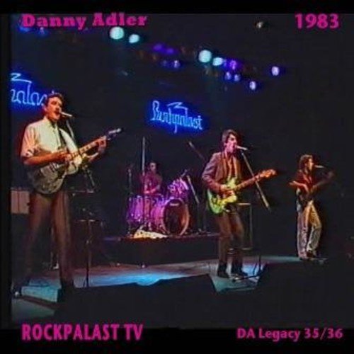 Danny Adler and band performing on stage at Rockpalast TV, 1983.