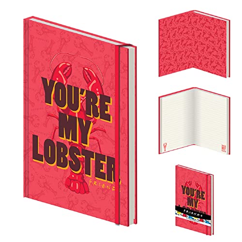 Pyramid International Friends Notebook (You're My Lobster Design) A5 Writing Pad, 240 Lined Pages, Friends Merchandise Gifts Note Book - Official Merchandise