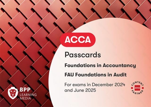 Red and white "FIA Foundations in Audit" Passcards with ACCA logo.