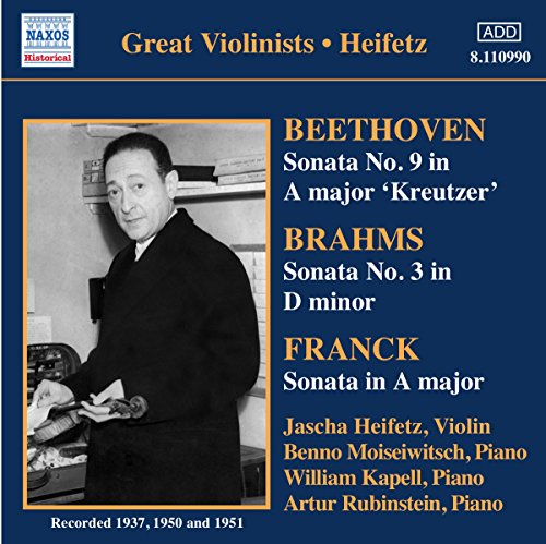Jascha Heifetz Violin Benno M - BEETHOVEN / BRAHMS / FRANCK: Violin Sonatas [CD]