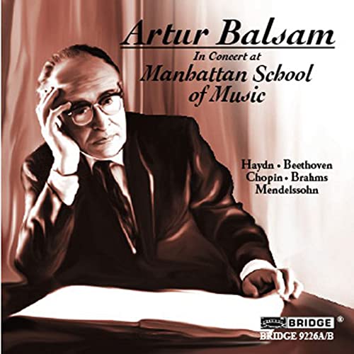 Artur Balsam - ARTUR BALSAM IN CONCERT AT M [CD]