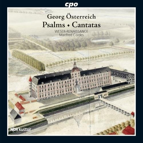 CD cover: aerial view of a large renaissance building and gardens.