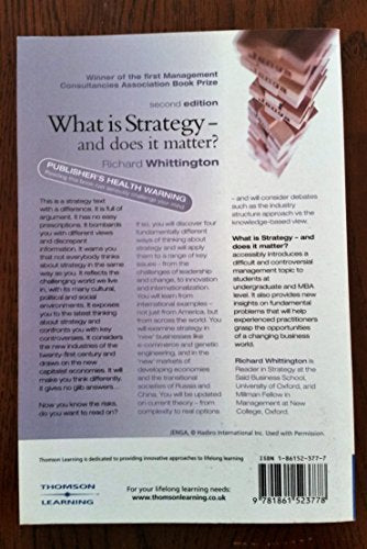 What Is Strategy and Does It Matter?