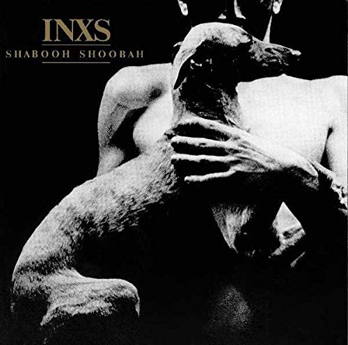 INXS Shabooh Shoobah album cover: black and white image of embracing figures.
