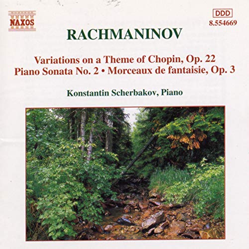 Scherbakov - Rachmaninov - Piano Sonata No 2; Variations on a Theme by Chopin [CD]