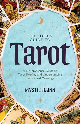 Book cover with tarot cards and illustrations, likely in a straightforward simple design.