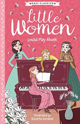 Cover of "Little Women (Easy Classics)" depicting four girls with a piano.