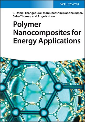 Book cover: "Polymer Nanocomposites for Energy Applications" with a molecular graphic.