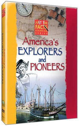 DVD cover for “Just The Facts: American Explorers And Pioneers” featuring ships.