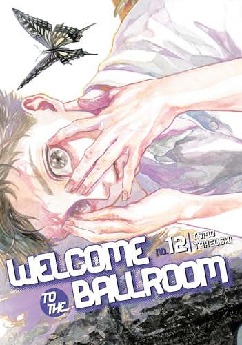 Manga cover: close-up of a man with a butterfly, text "Welcome to the Ballroom.