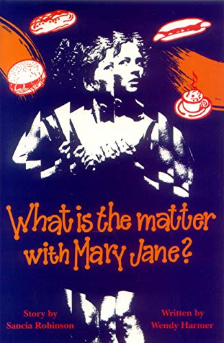 Book cover: woman's face with floating food illustrations, dark blue background.